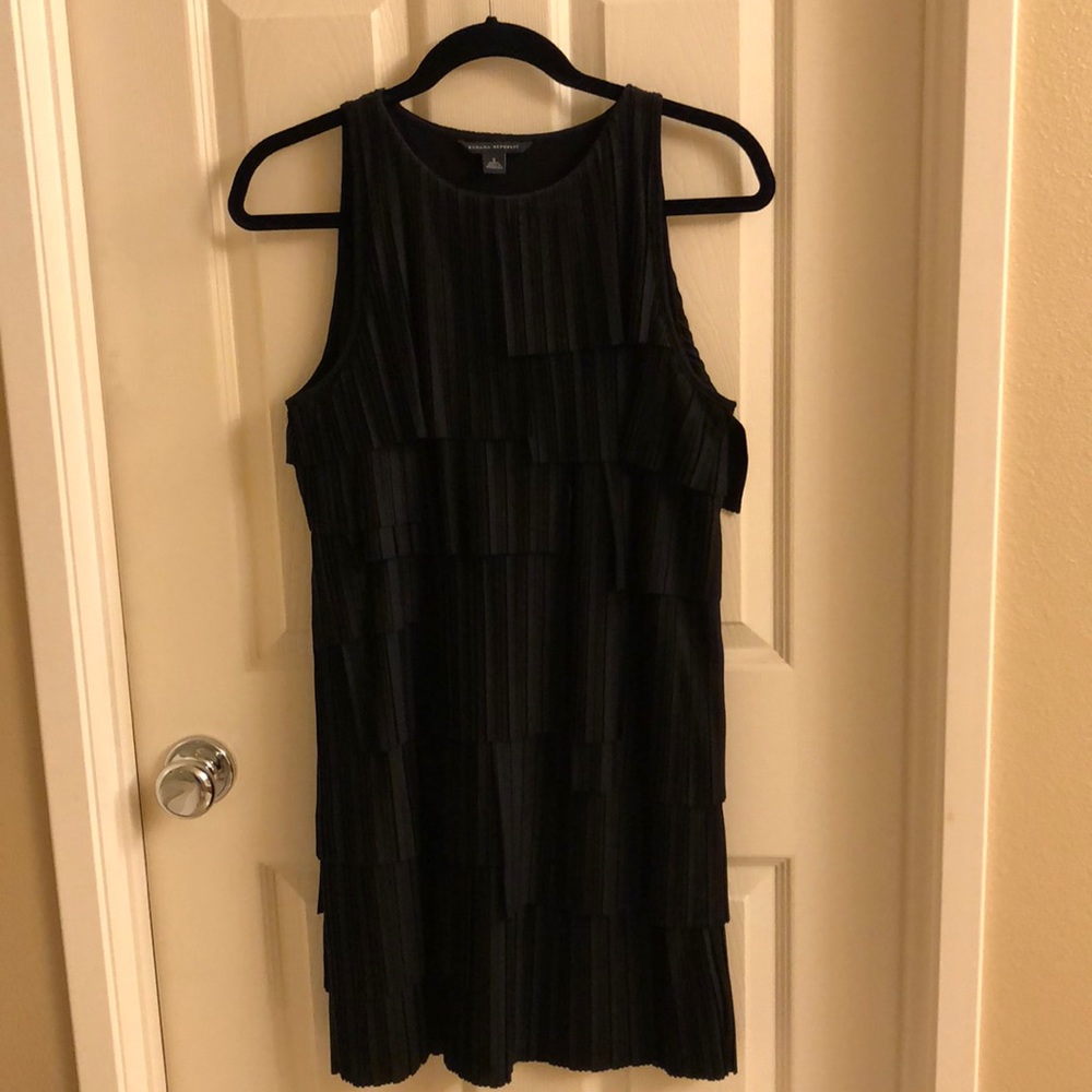 NWOT  Little black dress pleated tiers size small